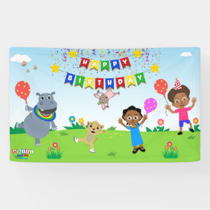 Akili & Friends Birthday Vinyl Banner 2