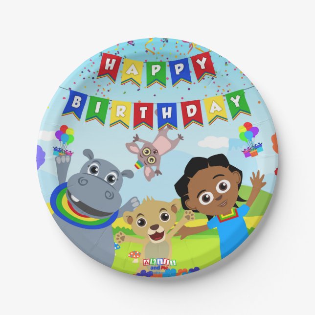 Akili & Friends Paper Plate 2 (Front)