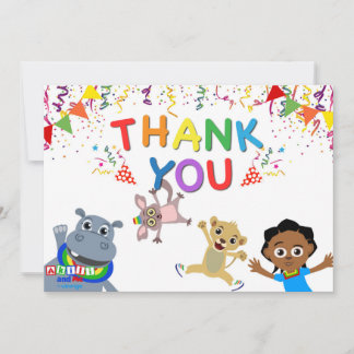 Akili & Friends Thank You Card (Horizontal)