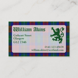 Akins Tartan Business Card