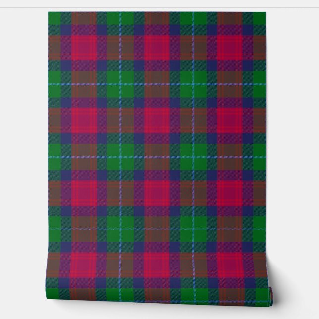 Akins Tartan Plaid Scottish Clan Wallpaper (Unrolling)