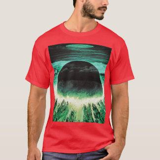 Akira cyberpunk city eplosion poster b1 green caes T-Shirt