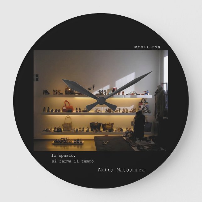 Akira Matsumura firenze galleriafirenzeitaly Large Clock (Front)