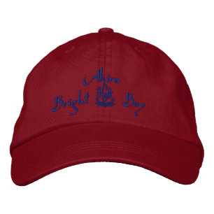 Akira Name With English Meaning Red Embroidered Hat