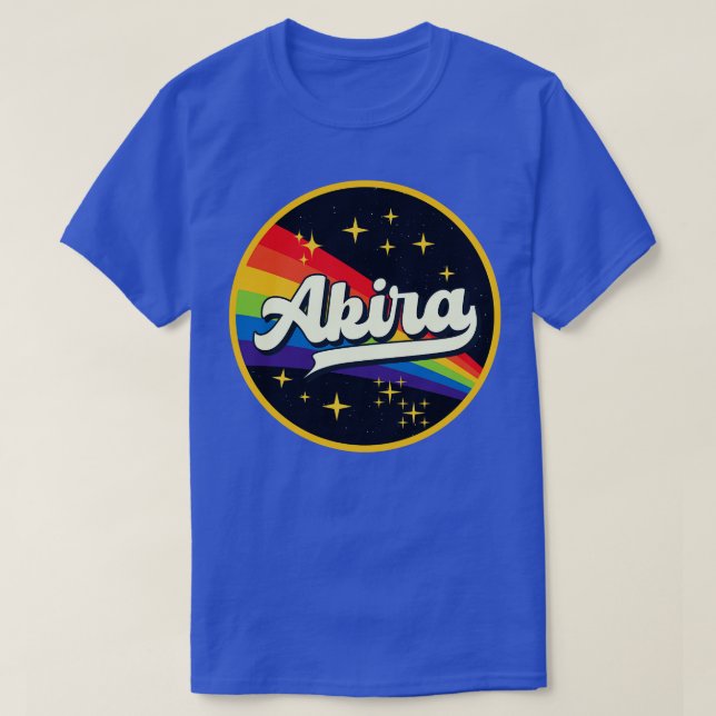 Akira Rainbow In Space Vintage Style T-Shirt (Design Front)