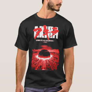 Akira Red Japanese Cyberpunk City Explosion Long S T-Shirt