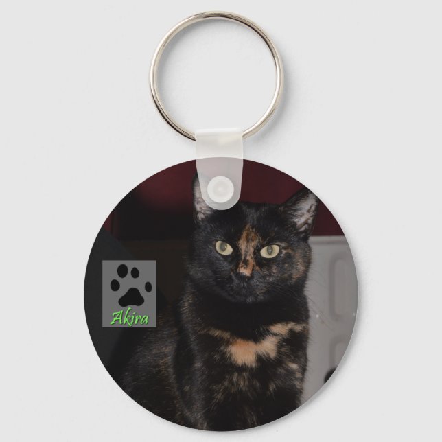 Akira the Tortie Bengal Keyring 1 (Front)