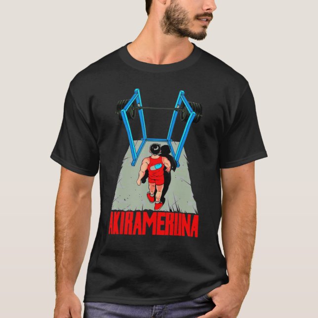 Akirameruna Gym Weightlifting Bodybuilding muscleb T-Shirt (Front)