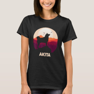 Akita and Moon Halloween 1 T-Shirt