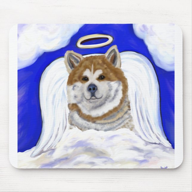 Akita Angel Mouse Mat (Front)