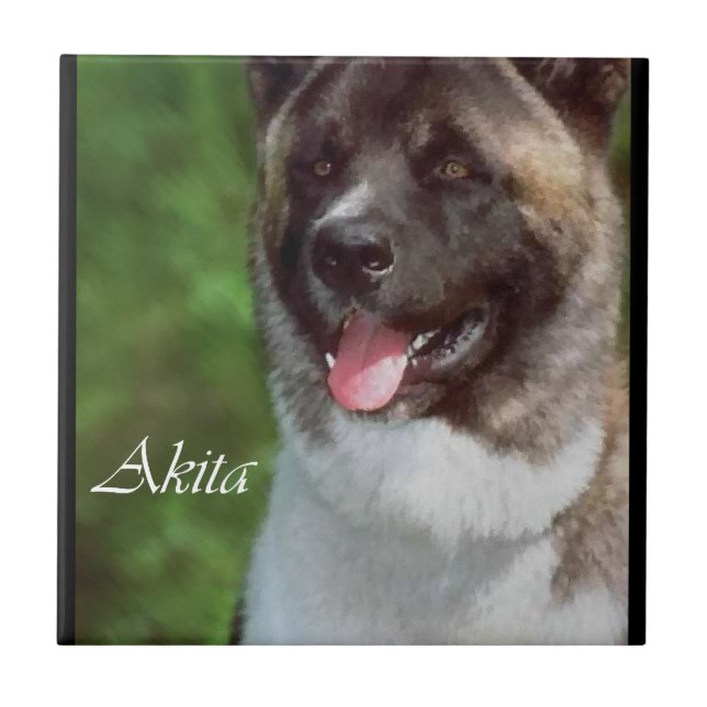 Akita Art Tile (Front)