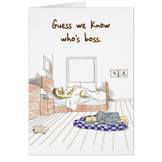 Akita Bossy Dog - Funny Boss's Day Card