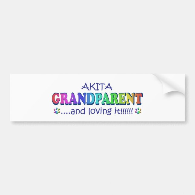 AKITA BUMPER STICKER (Front)