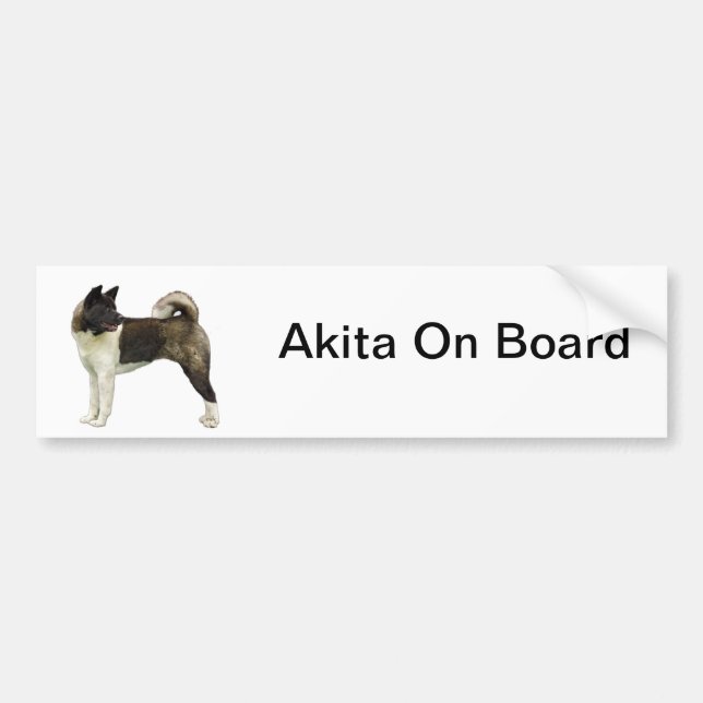 Akita bumpersticker bumper sticker (Front)