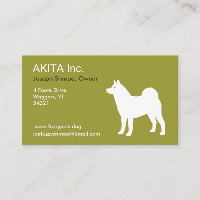 Akita Business Card (Front)