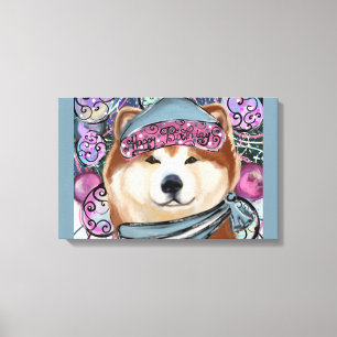 AKITA CANVAS PRINT