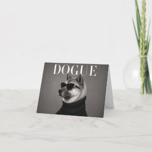 Akita Chic Dog Portrait Thank You Cards