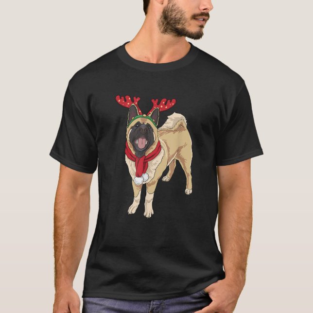 Akita Christmas Dog Santa Xmas Men Women Kids  T-Shirt (Front)