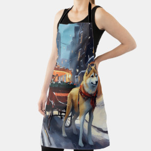 Akita Christmas Festive Season Apron