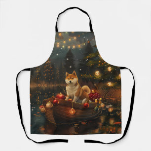 Akita Christmas Festive Voyage Apron