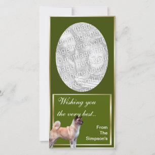 Akita Christmas Photocard Holiday Card
