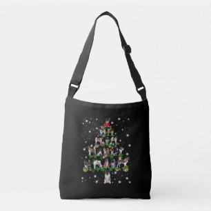 Akita Christmas Tree Covered By Flashli Crossbody Bag