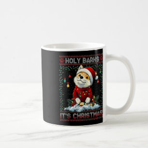 Akita Christmas Tree Lights Decorations Dog Lover Coffee Mug