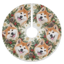 Akita Christmas Wreath