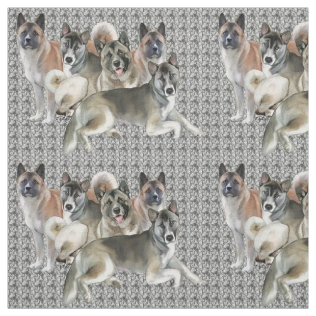 Akita Collage Fabric (Swatch)