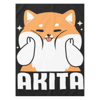 Akita Cute Dog Living Room | Gift for Kids Party Tablecloth