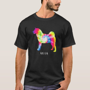 Akita Cute Puppy Pet Dog Owner Hippy Tie Dye T-Shirt