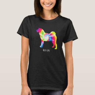 Akita Cute Puppy Pet Dog Owner Hippy Tie Dye T-Shirt