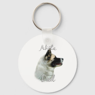 Akita Dad 2 Key Ring