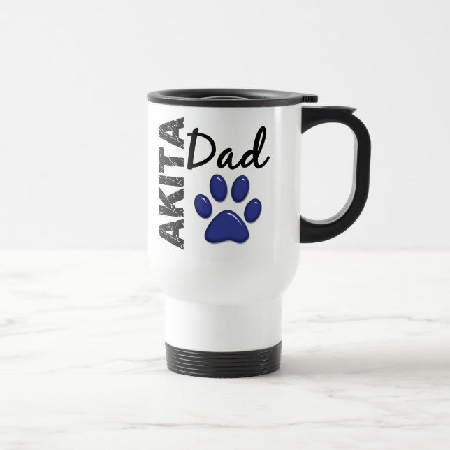 Akita Dad 2 Travel Mug (Right)