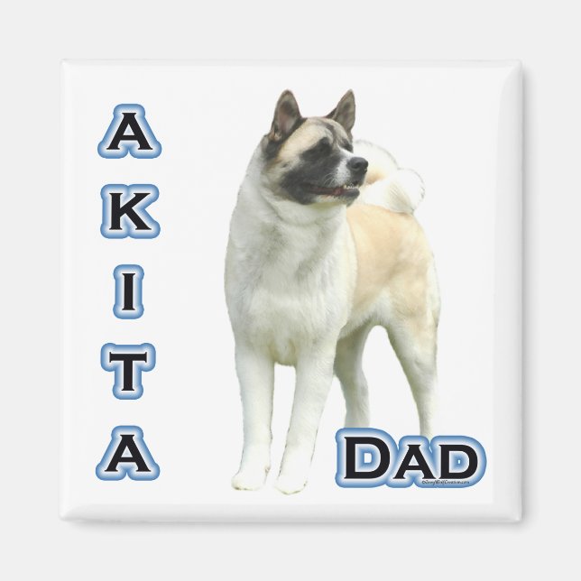 Akita Dad 4 - Magnet (Front)