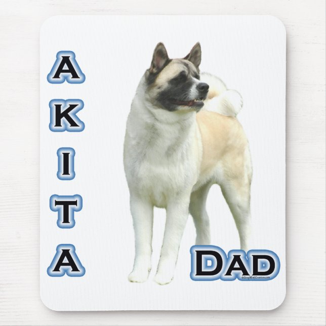 Akita Dad 4 Mouse Mat (Front)
