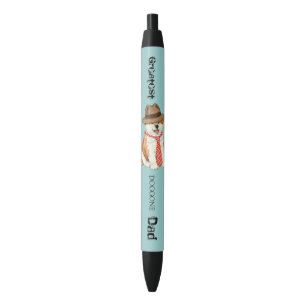 Akita Dad Black Ink Pen