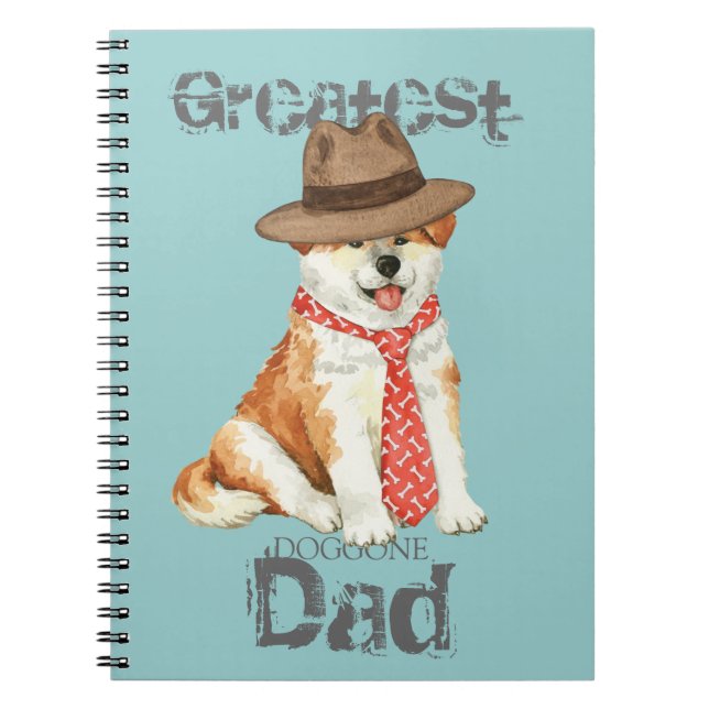 Akita Dad Notebook (Front)