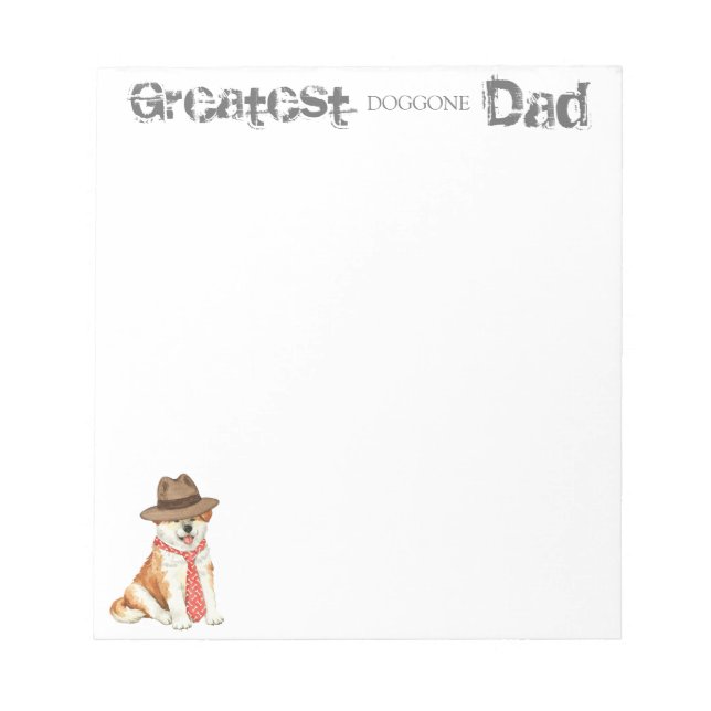 Akita Dad Notepad (Front)
