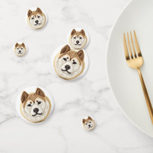 Akita Dog 3D Inspired Confetti