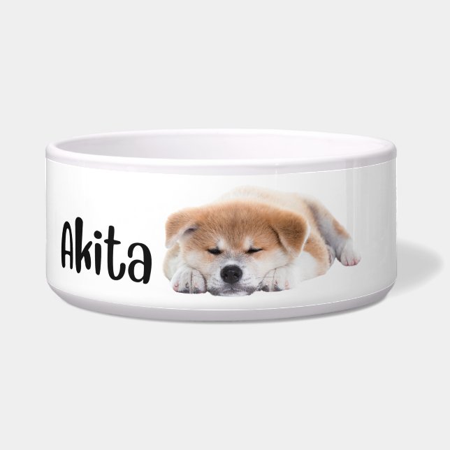 Akita -  dog breed bowl (Front)