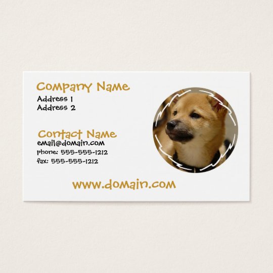 Akita Dog Business Card