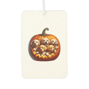 Akita Dog Halloween Square Car Air Freshener