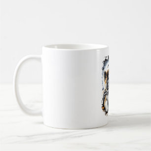 Akita Dog Halloween Square Coffee Mug