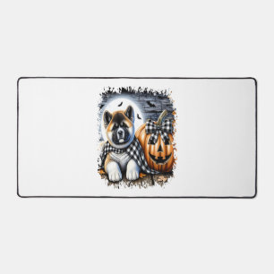 Akita Dog Halloween Square Desk Mat