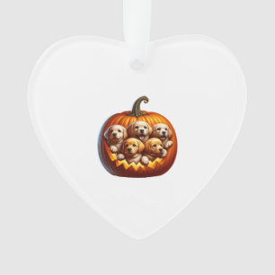 Akita Dog Halloween Square Ornament