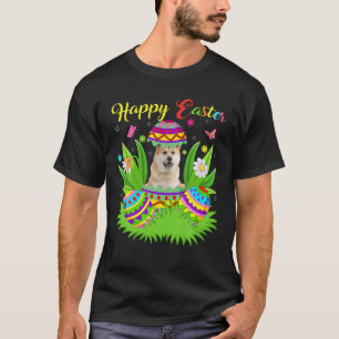 Akita Dog Lover Floral Easter Egg Funny Akita East T-Shirt