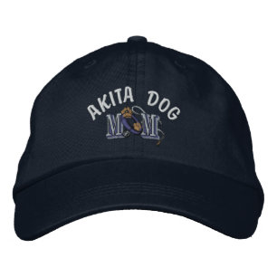 Akita Dog MOM Embroidered Hat