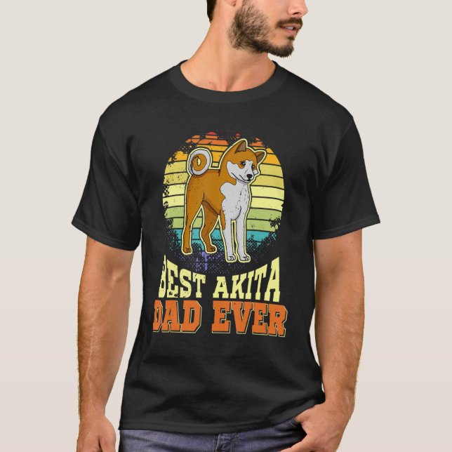 Akita Dog Mum Dog Sayings Breeder 8 T-Shirt (Front)