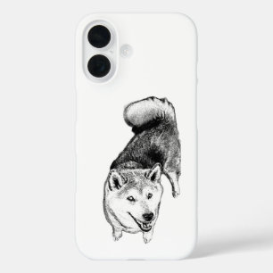 Akita Dog Phone Case – Classic Ink Illustration